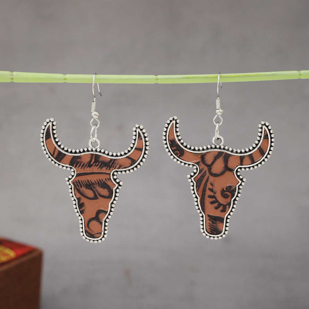 Western Cattle Dangle Earrings