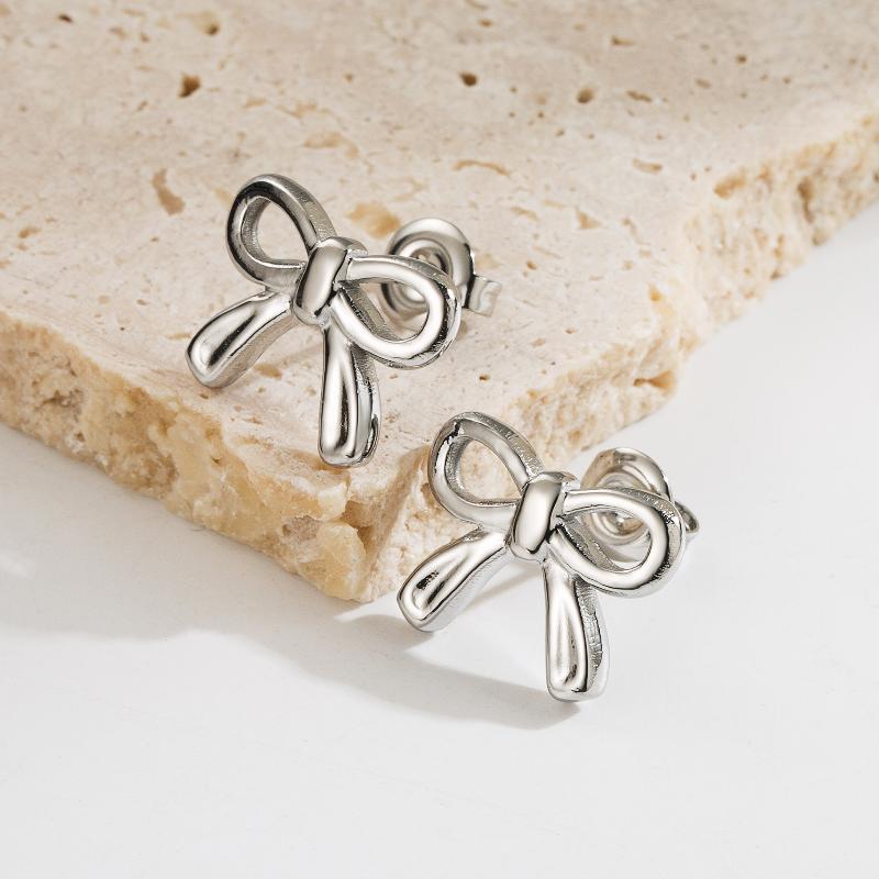 Tiny Bow Minimalist Ear Studs