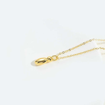 Dainty Balloon Initial Pendant Necklace