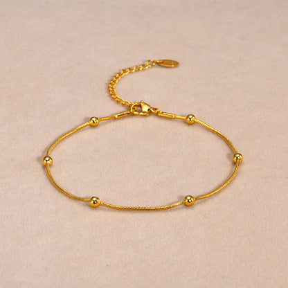 Minimalist Satellite Chain Anklet