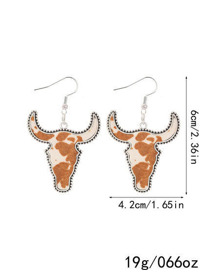 Western Cattle Dangle Earrings