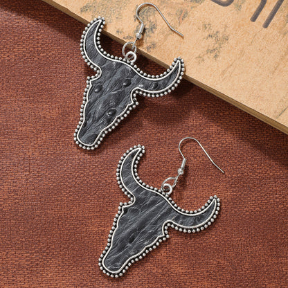 Western Cattle Dangle Earrings