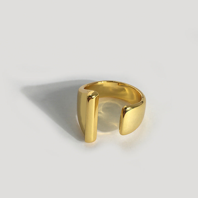 Bold Initial Statement Open Ring