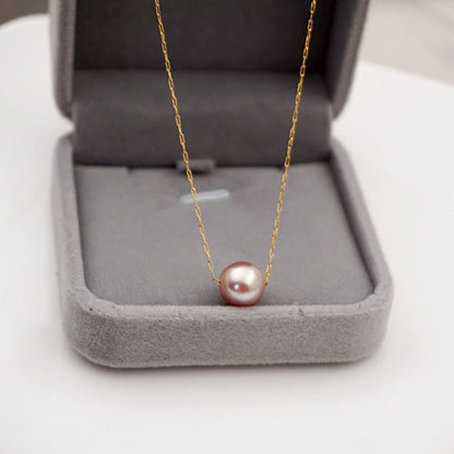 Minimalist Pearl Chain Necklace