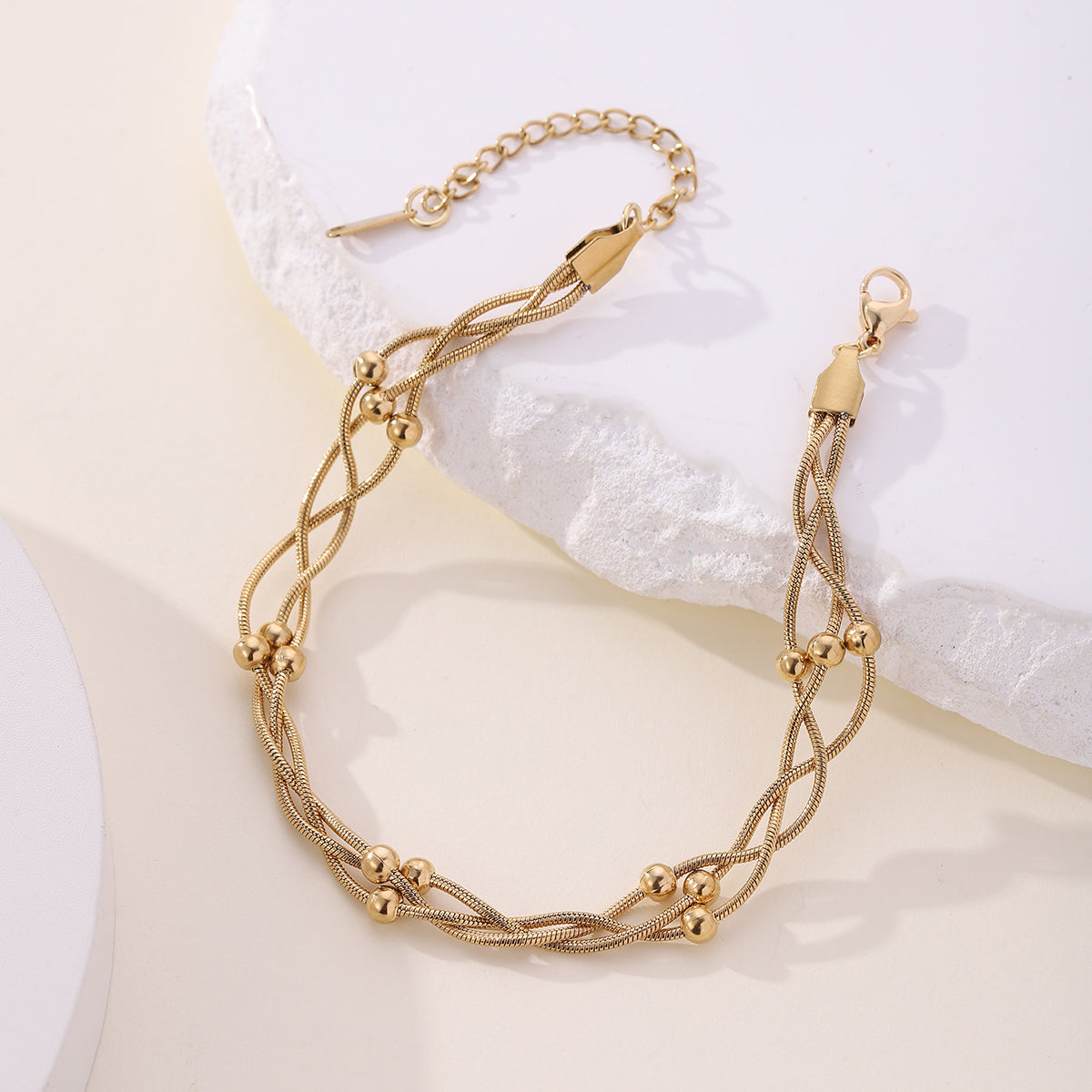 Dainty Braided Chain Anklet