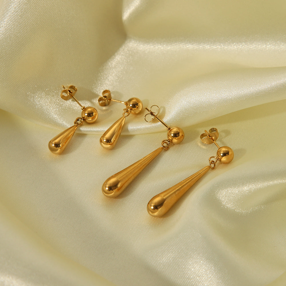 Dainty Droplet Dangle Earrings