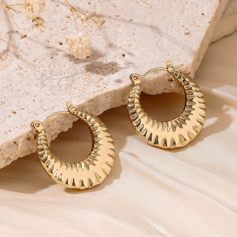 Dainty Golden Hoop Earrings