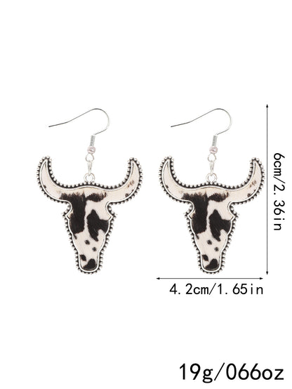 Western Cattle Dangle Earrings