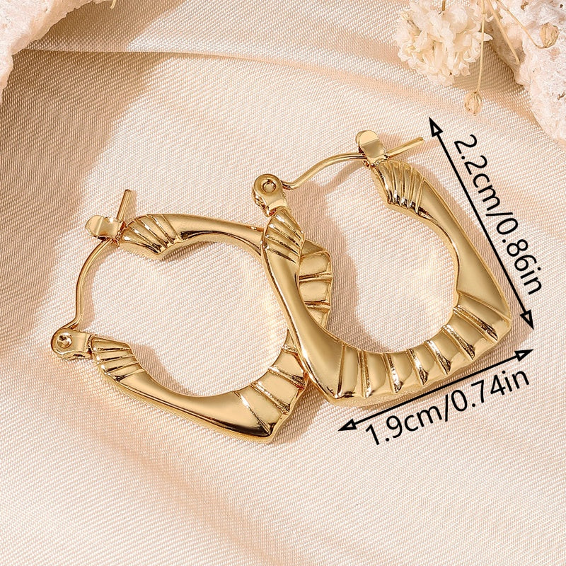 Dainty Golden Hoop Earrings