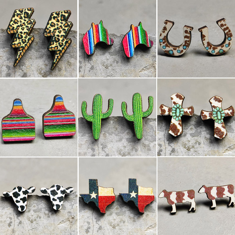 Handmade Wooden Western Studs