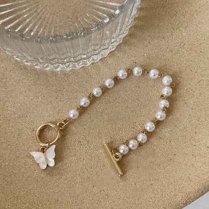 Shell Butterfly Golden Bracelet