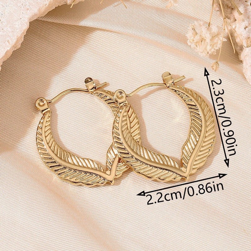 Dainty Golden Hoop Earrings