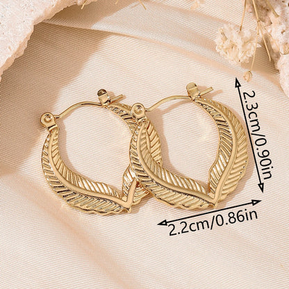 Dainty Golden Hoop Earrings