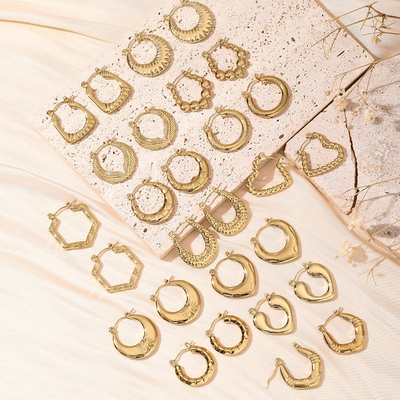 Dainty Golden Hoop Earrings