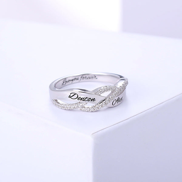 Custom Engraved Name Ring