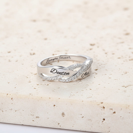 Custom Engraved Name Ring
