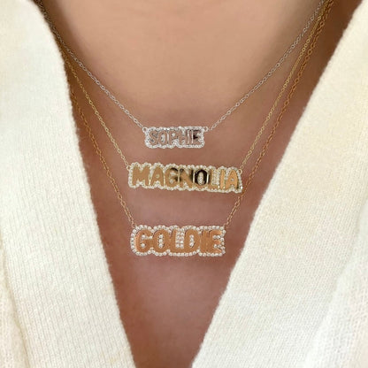 Personalized Crystal Name Necklace