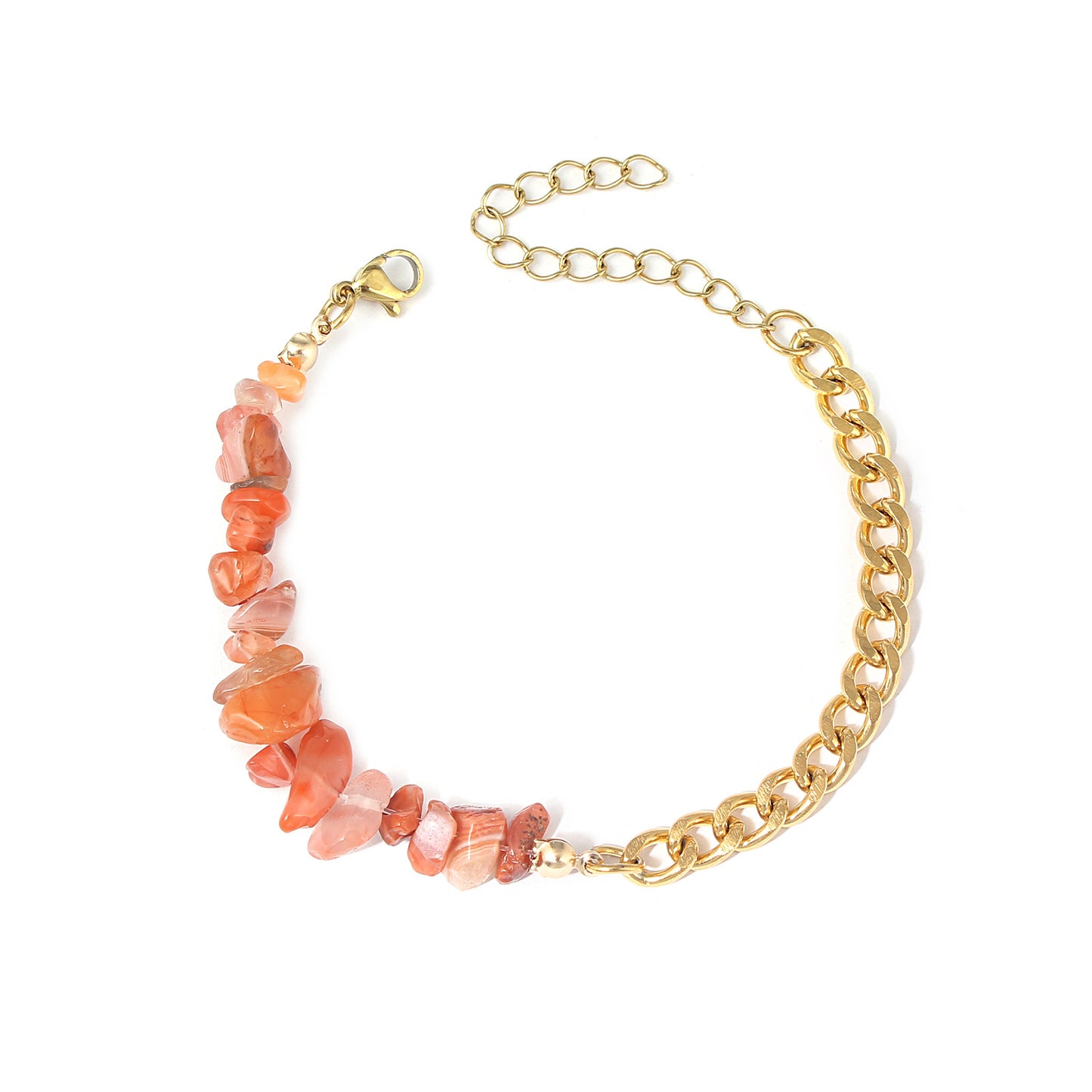 Natural Gemstone Chain Bracelet