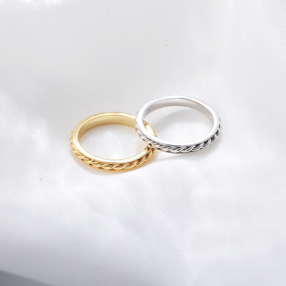 Hellenic Twist Band Ring