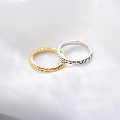 Hellenic Twist Band Ring