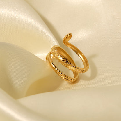 Montserrat Snake Open Ring