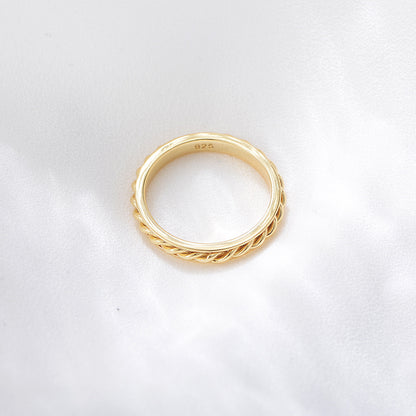 Hellenic Twist Band Ring