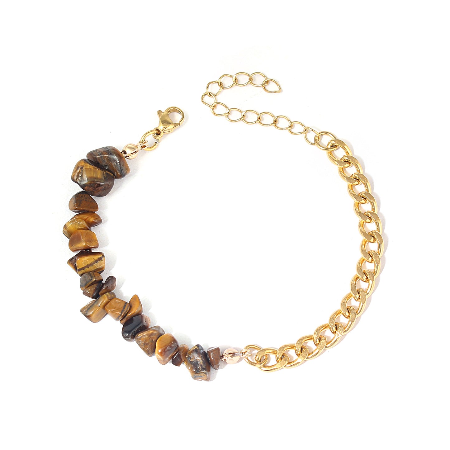 Natural Gemstone Chain Bracelet