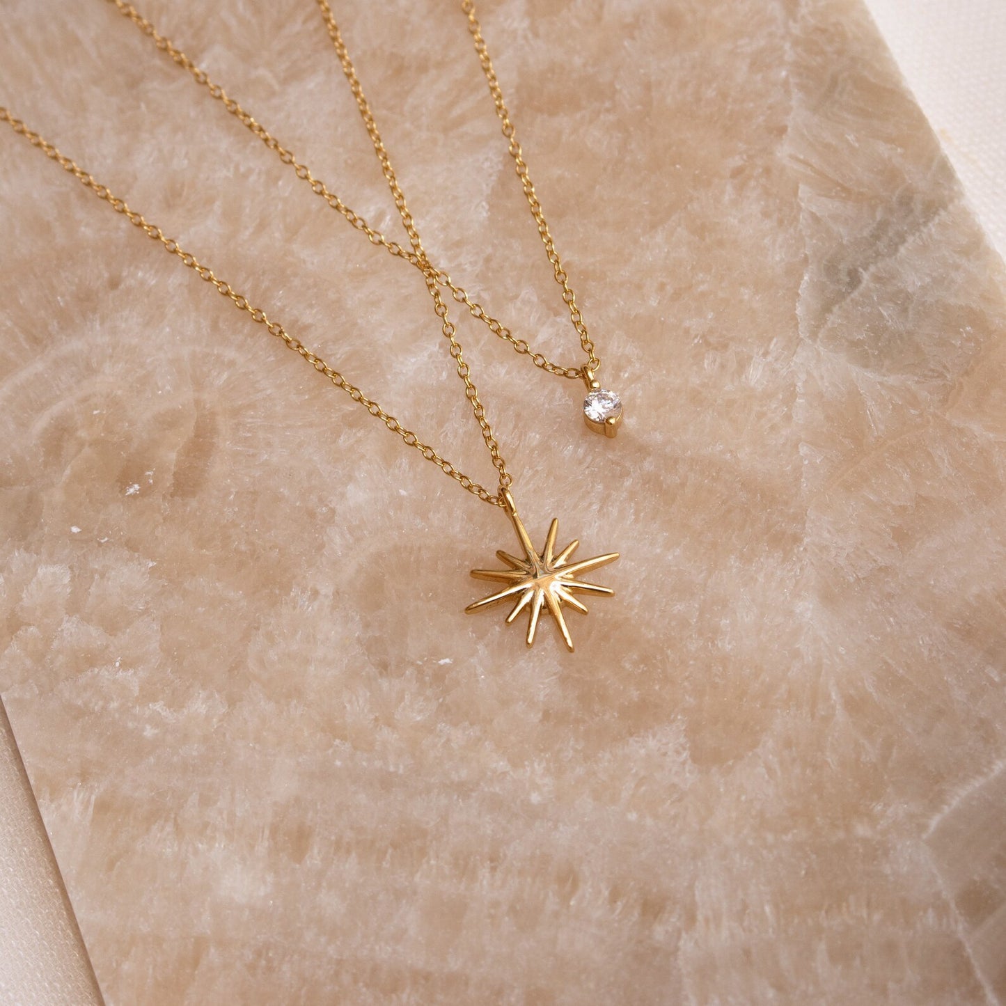 Minimalist Guiding Star Layered Necklace