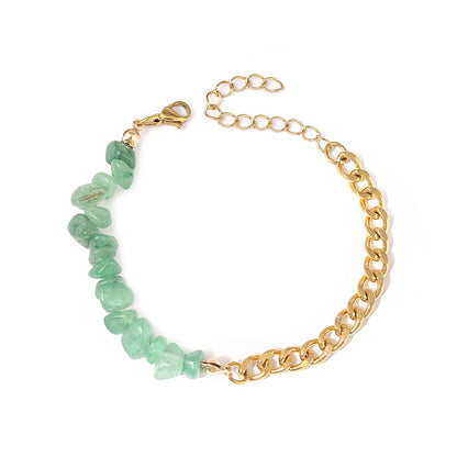 Natural Gemstone Chain Bracelet