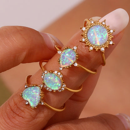 Opal Open Stackable Rings