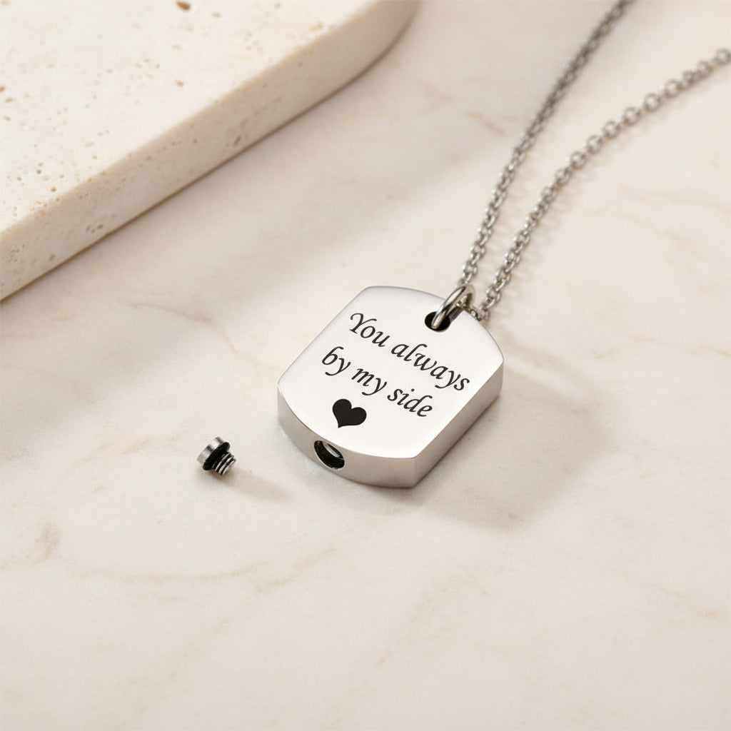 Engraved Urn Necklace
