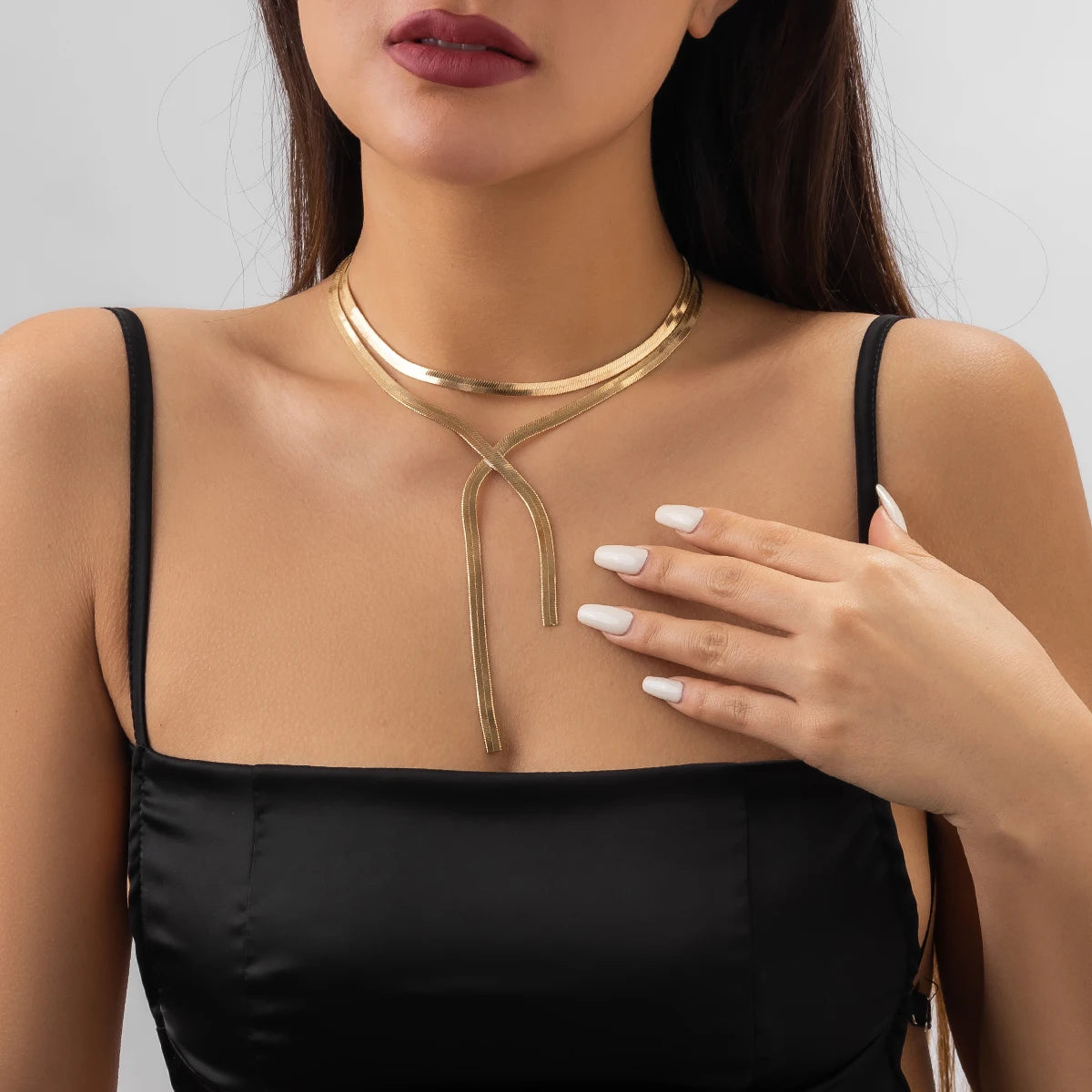 Snake Chain Layered Necklace