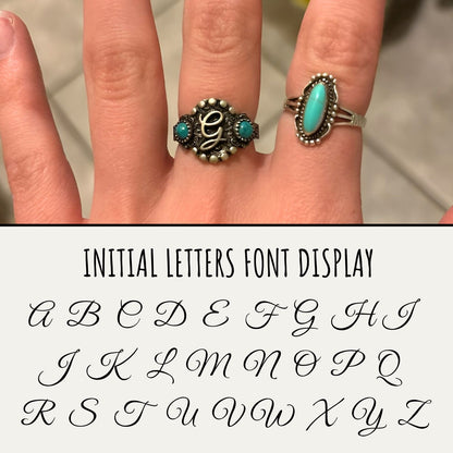 Custom Western Ring with Initial or Brand Logo