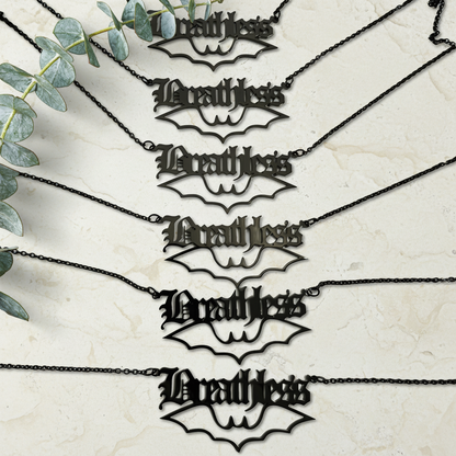 Custom Gothic Name Necklace