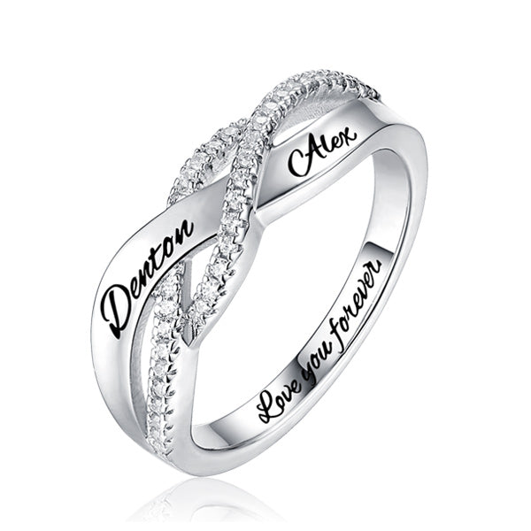 Custom Engraved Name Ring