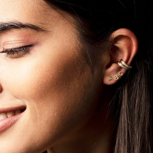 Personalized Initial Stud Earrings