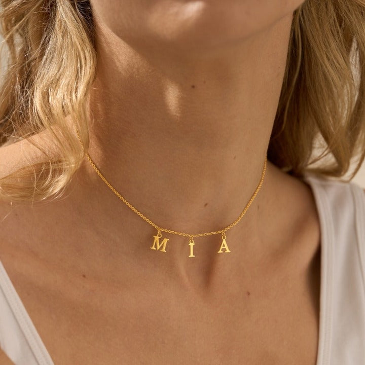 Personalized Letter Name Choker