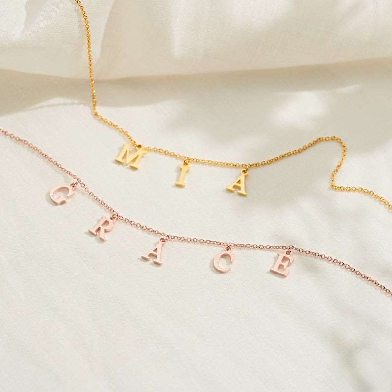 Personalized Letter Name Choker