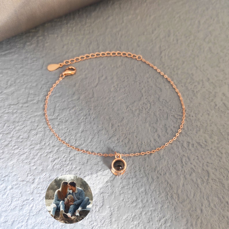 Custom Dainty Photo Projection Bracelet