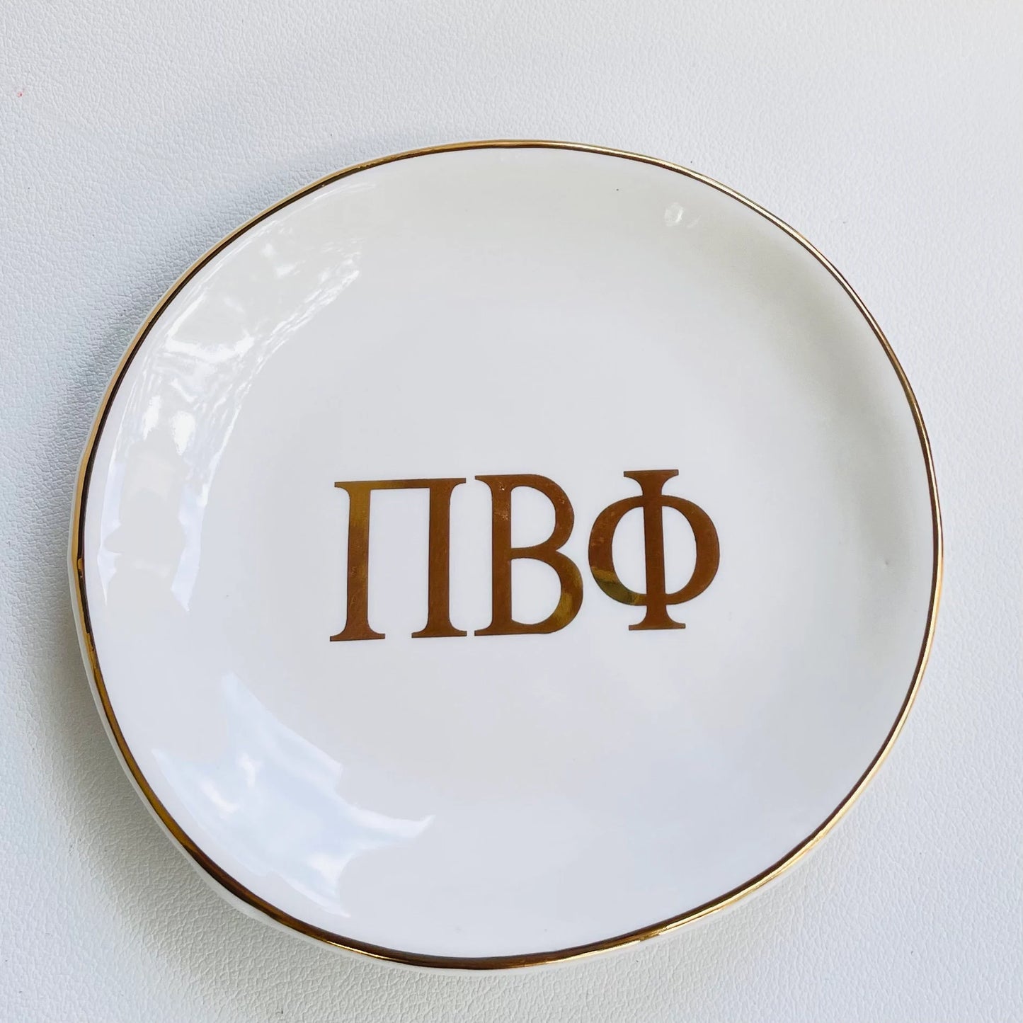 Custom Greek Letters Sorority Ring Dish