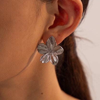 Rosalie Flower Stud Earrings