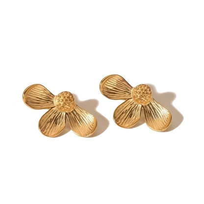 Terra Flower Stud Earrings