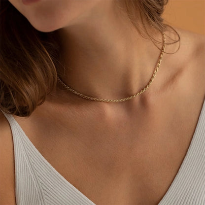 Dainty 18K Gold Necklace Chains