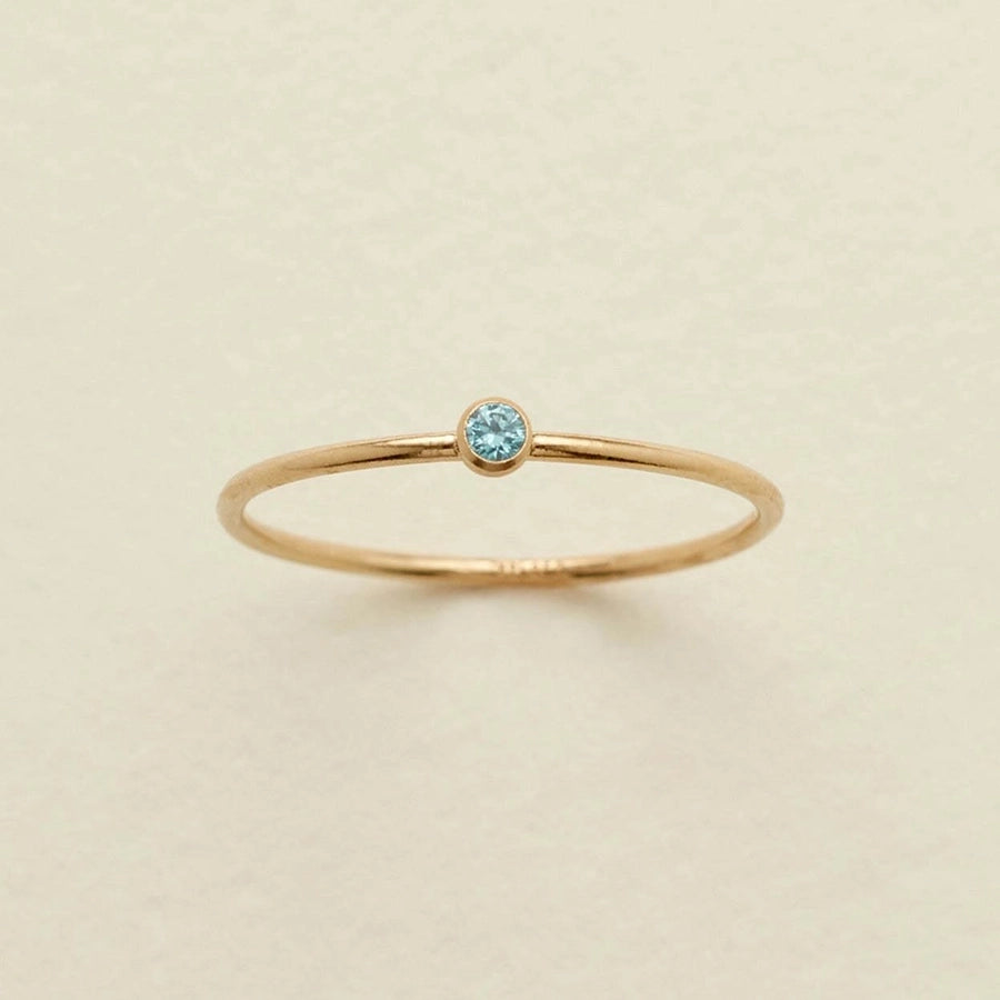 Marina Minimalist Birthstone Ring