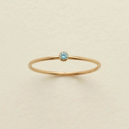 Marina Minimalist Birthstone Ring