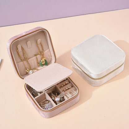 Velvet Square Travel Jewelry Boxes