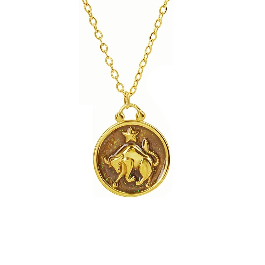 Fabiana Enamel Zodiac Pendant Necklace