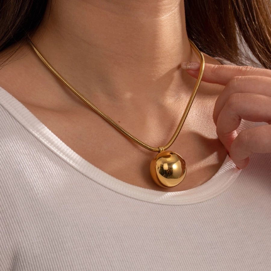 Geometric Sphere Pendant Necklace