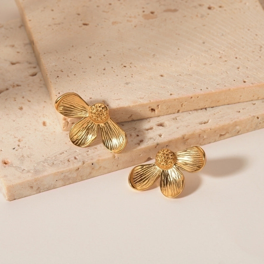 Terra Flower Stud Earrings