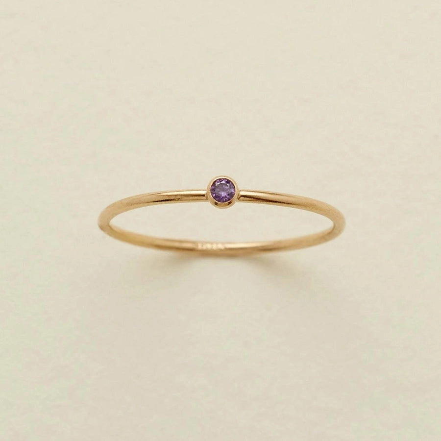 Marina Minimalist Birthstone Ring